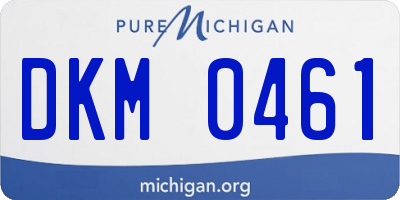 MI license plate DKM0461