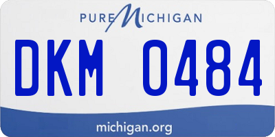 MI license plate DKM0484