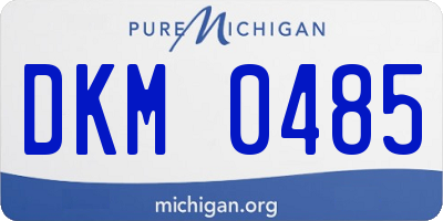 MI license plate DKM0485