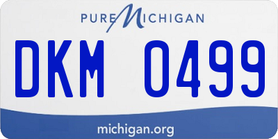 MI license plate DKM0499