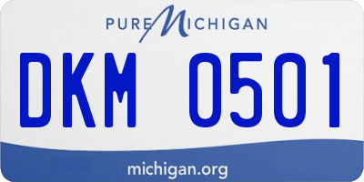 MI license plate DKM0501
