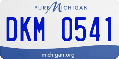 MI license plate DKM0541