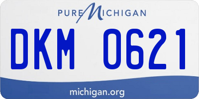 MI license plate DKM0621