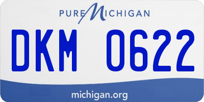 MI license plate DKM0622