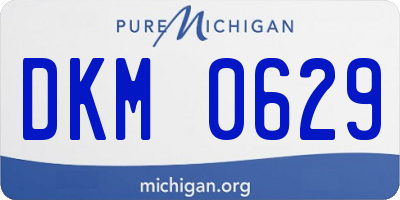 MI license plate DKM0629