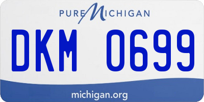 MI license plate DKM0699