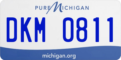 MI license plate DKM0811