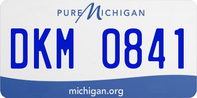 MI license plate DKM0841