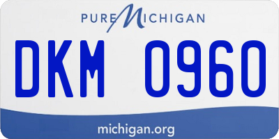 MI license plate DKM0960
