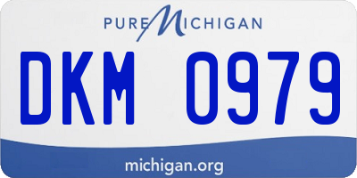 MI license plate DKM0979