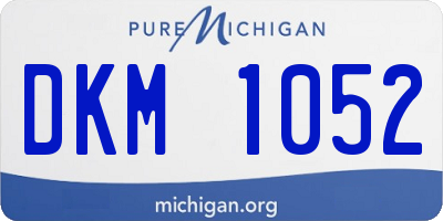MI license plate DKM1052