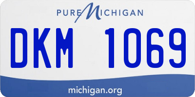 MI license plate DKM1069