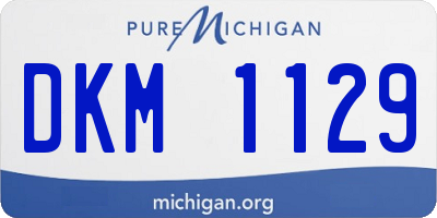 MI license plate DKM1129
