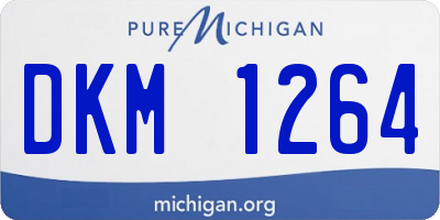 MI license plate DKM1264