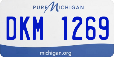 MI license plate DKM1269