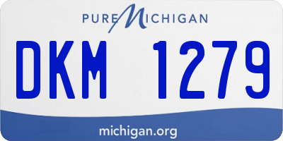MI license plate DKM1279