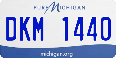 MI license plate DKM1440