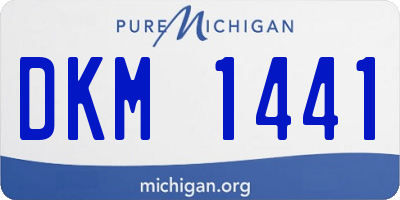 MI license plate DKM1441