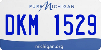 MI license plate DKM1529