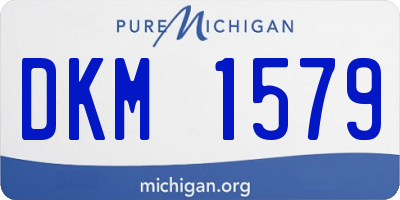 MI license plate DKM1579