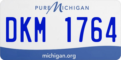 MI license plate DKM1764