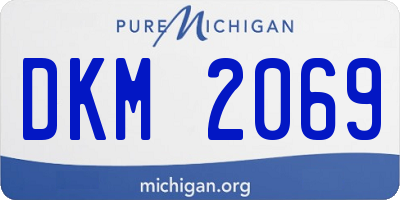 MI license plate DKM2069
