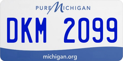MI license plate DKM2099