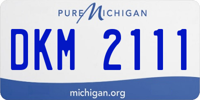 MI license plate DKM2111