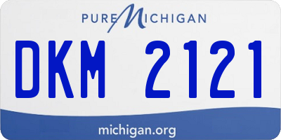 MI license plate DKM2121