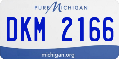 MI license plate DKM2166