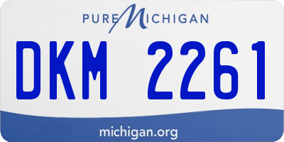 MI license plate DKM2261