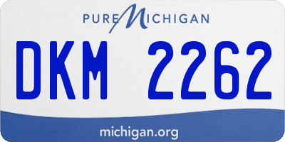 MI license plate DKM2262