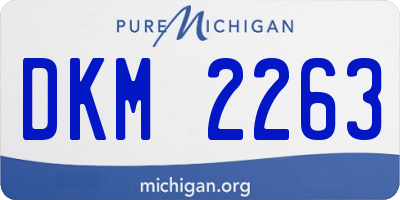 MI license plate DKM2263