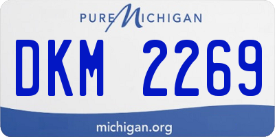 MI license plate DKM2269