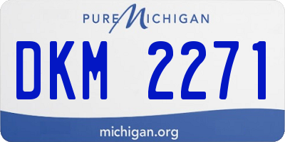 MI license plate DKM2271