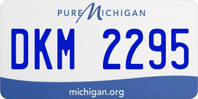 MI license plate DKM2295