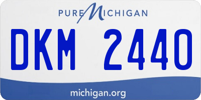 MI license plate DKM2440