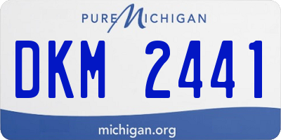 MI license plate DKM2441