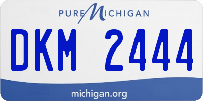MI license plate DKM2444