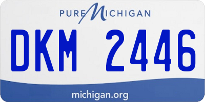 MI license plate DKM2446