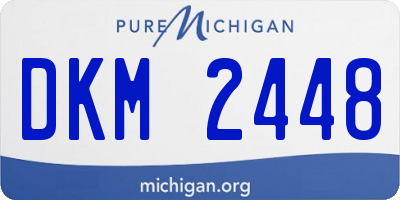 MI license plate DKM2448