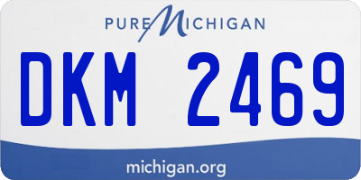 MI license plate DKM2469