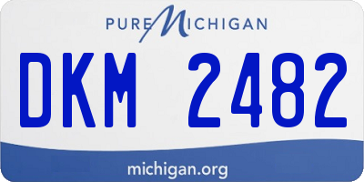 MI license plate DKM2482