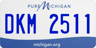 MI license plate DKM2511