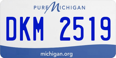 MI license plate DKM2519