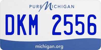 MI license plate DKM2556