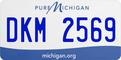 MI license plate DKM2569