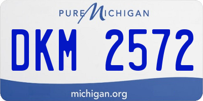 MI license plate DKM2572