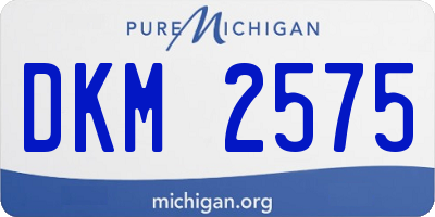 MI license plate DKM2575