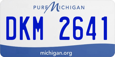 MI license plate DKM2641